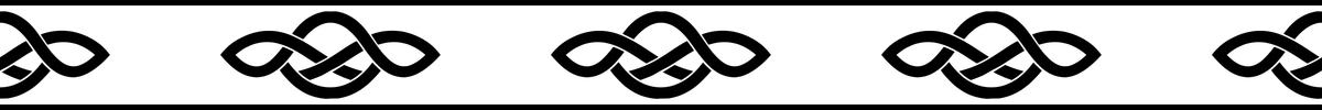 Road Knot: 24-inch strip with half patterns at both ends