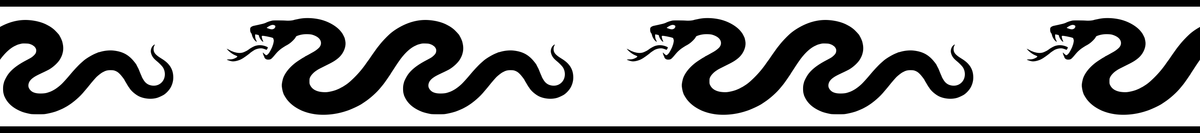 Serpent Glide: 18-inch strip with half patterns at both ends