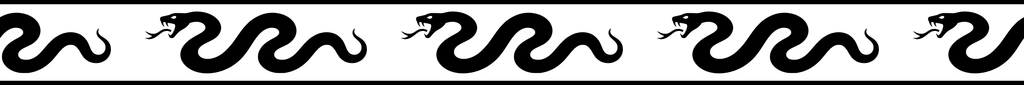 Serpent Glide: 24-inch strip with half patterns at both ends