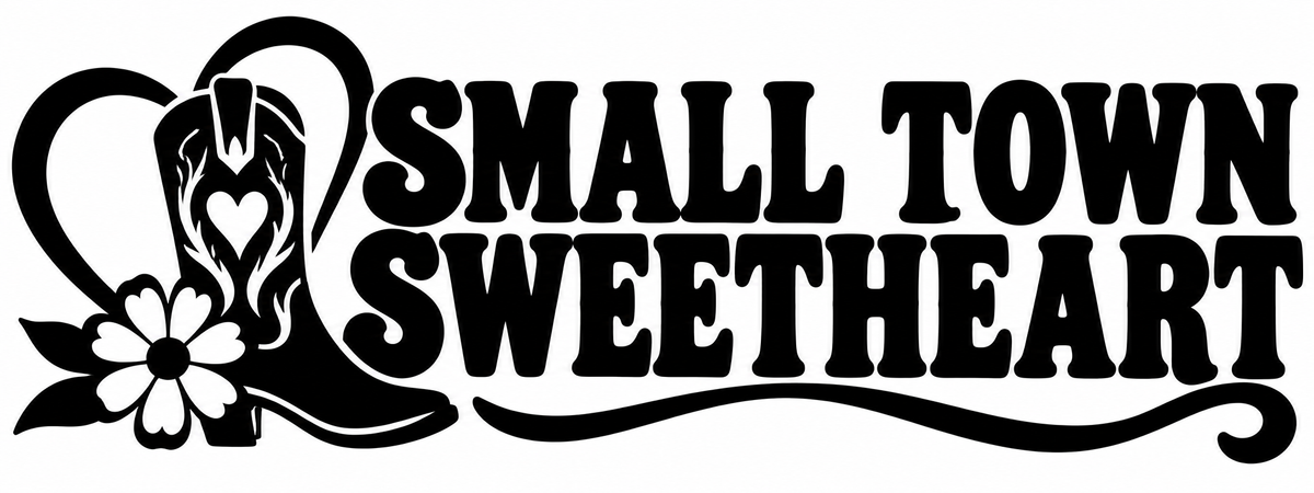 Small Town Sweetheart vinyl decal artwork