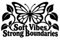 Soft Vibes Strong Boundaries original single-color vinyl decal artwork