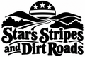 Stars Stripes and Dirt Roads original single-color vinyl decal artwork