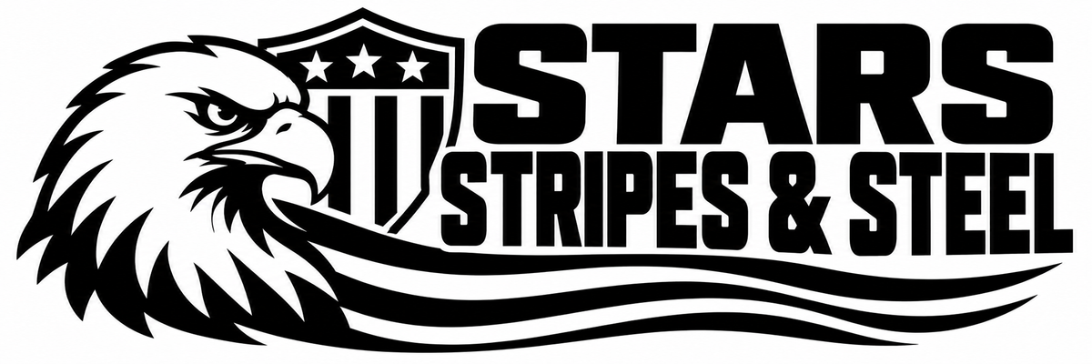 Stars Stripes & Steel vinyl decal artwork
