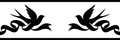 Swallow Swoop: 6-inch strip with half patterns at both ends