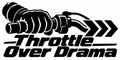 Throttle Over Drama original single-color vinyl decal artwork