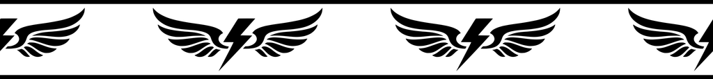 Winged Voltage: 18-inch strip with half patterns at both ends