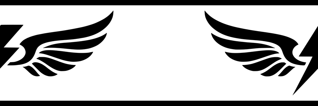 Winged Voltage: 6-inch strip with half patterns at both ends