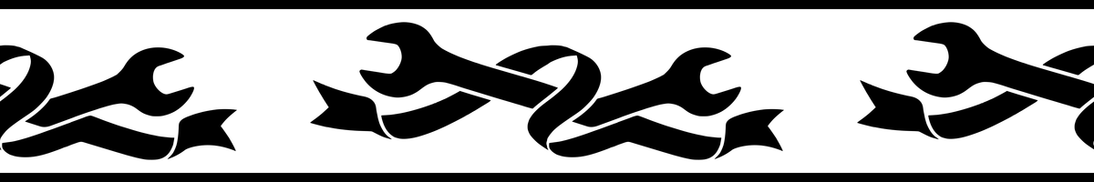 Wrench Curl: 12-inch strip with half patterns at both ends